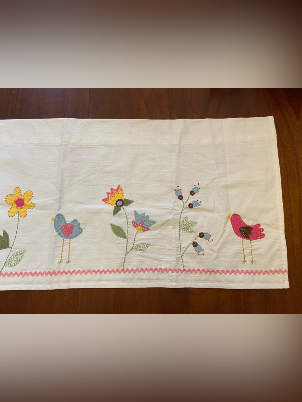 Pottery Barn Kids Valance Daisy Garden  18”x44”